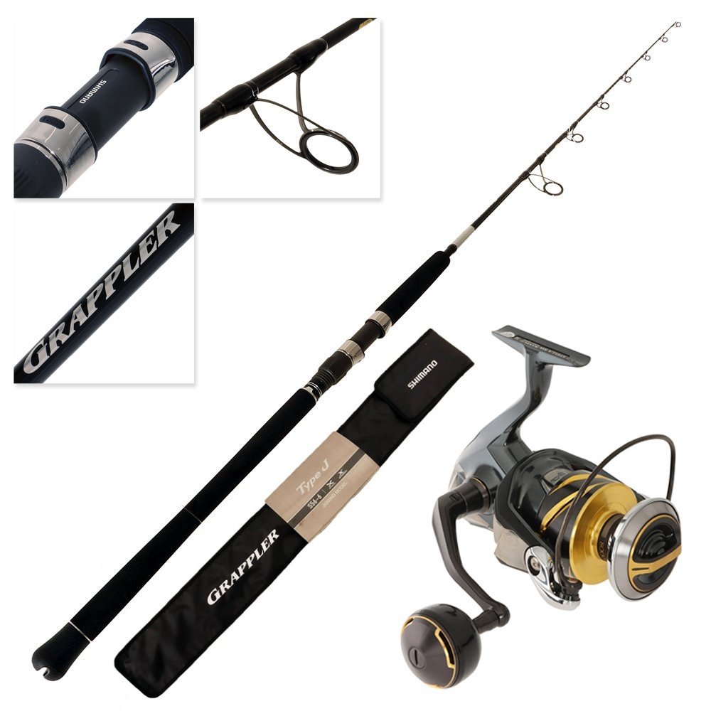 Shimano 25 Stella SW 8000 PG 25 Grappler Type J S566 Spin Jig Combo 5ft 6in PE6 300g 2pc