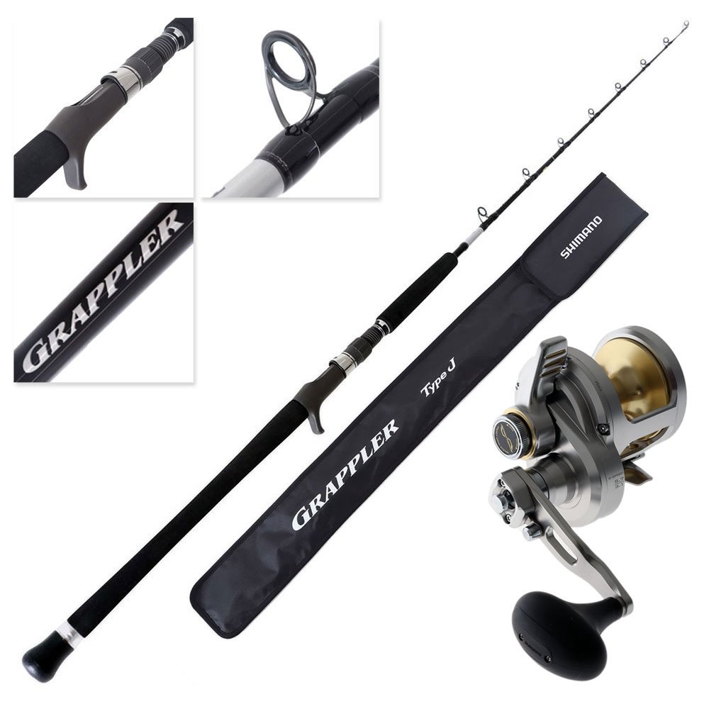 Shimano 23 Talica 12 IIA 25 Grappler Type J 2-Speed Jigging Combo 5ft 3in 400g 2pc