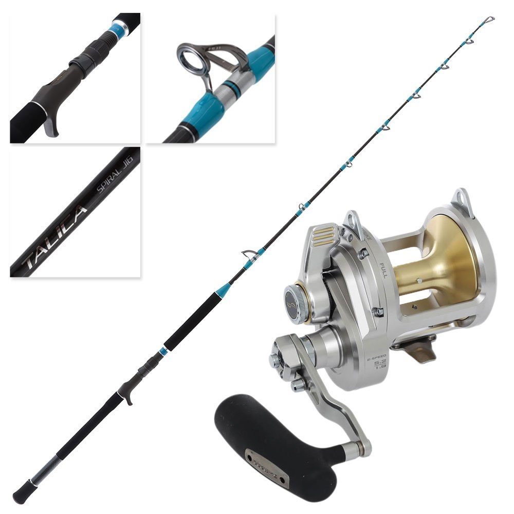 Shimano Talica II 25A Spiral Wrap Bluefin Tuna Jigging Combo 6ft PE6-10 1pc