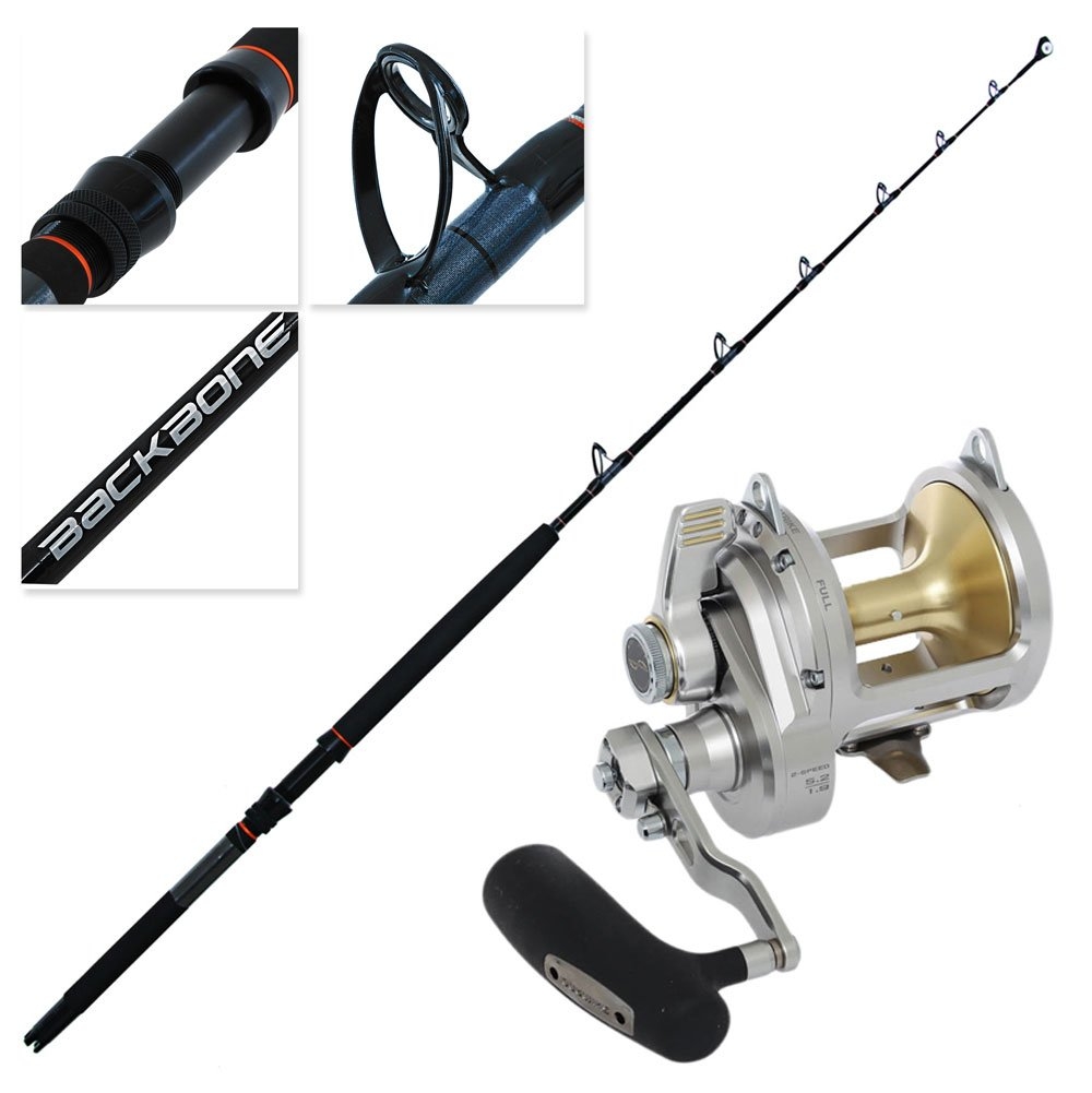 Shimano Talica II 25A Backbone RT 2-Speed Lever Drag Game Combo 5ft 7in 24kg 1pc