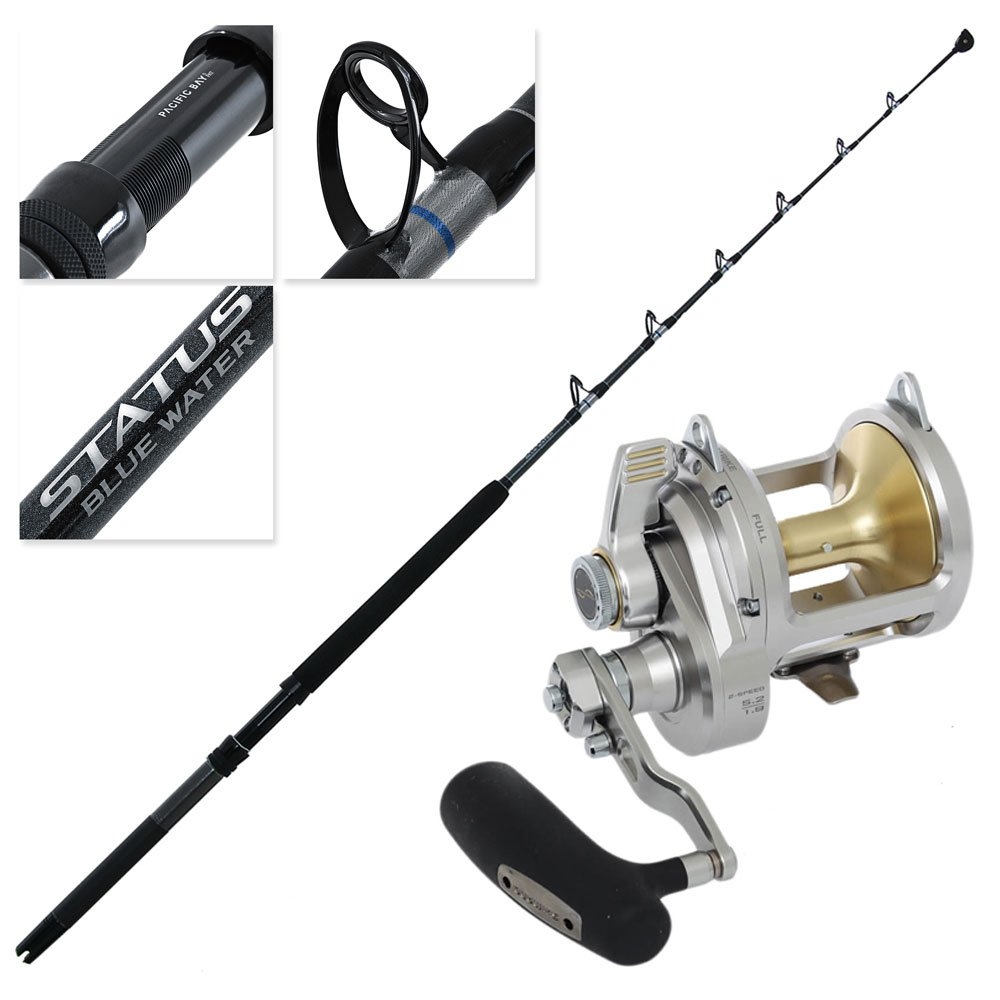 Shimano Talica II 25A Status Blue Water 2-Speed Roller Tip Game Combo 5ft 6in 24kg 1pc