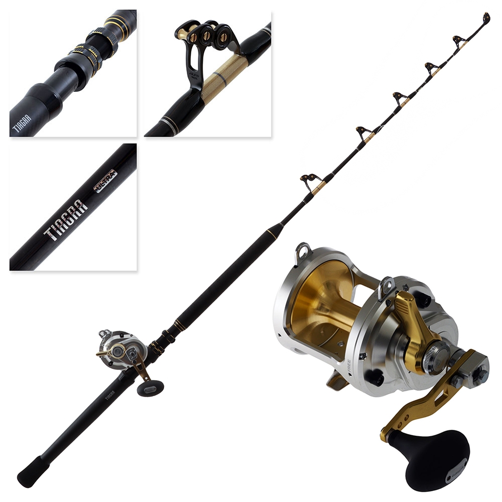 Shimano Talica II 25 Tiagra Ultra Stand-Up Roller 2-Speed Game Combo 5ft 5in 50lb 2pc