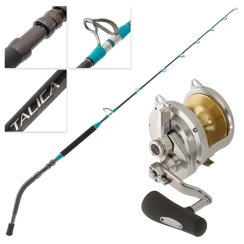 Shimano Talica 40IIA Offshore OH Spiral Wrap Bent Butt Game Combo 6ft 50-80lb 2pc