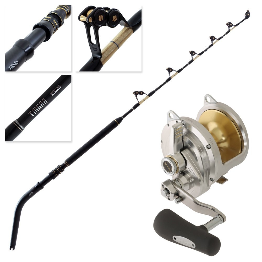 Shimano 25 Talica 40IIA 2-Speed Tiagra Stand-Up Roller Game Combo 5ft 5in 80lb 2pc
