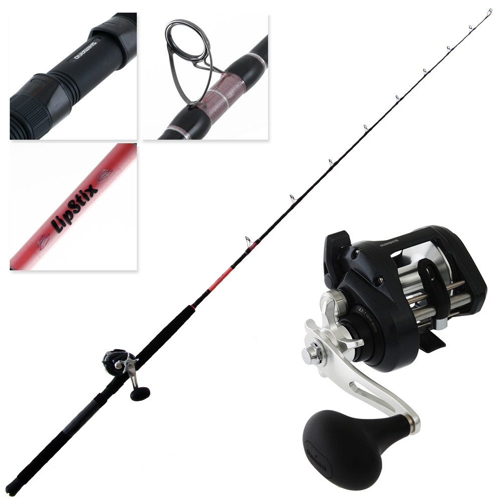 Shimano Tekota 600 A-HG Lipstix Baitcast Overhead Boat Combo 6ft 6in 8-15kg 1pc