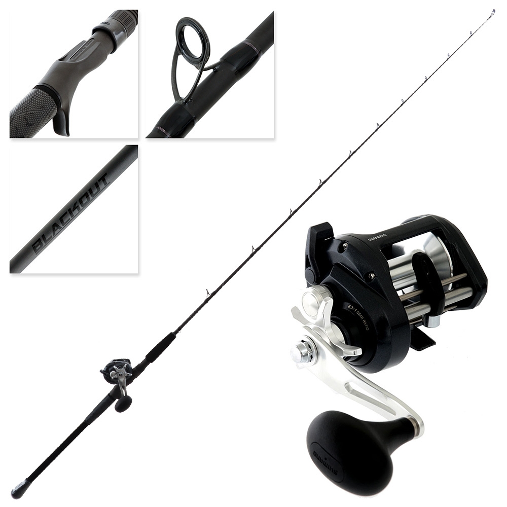 Shimano Tekota 600 Blackout Boat Combo 6ft 4in 45-160g 1pc