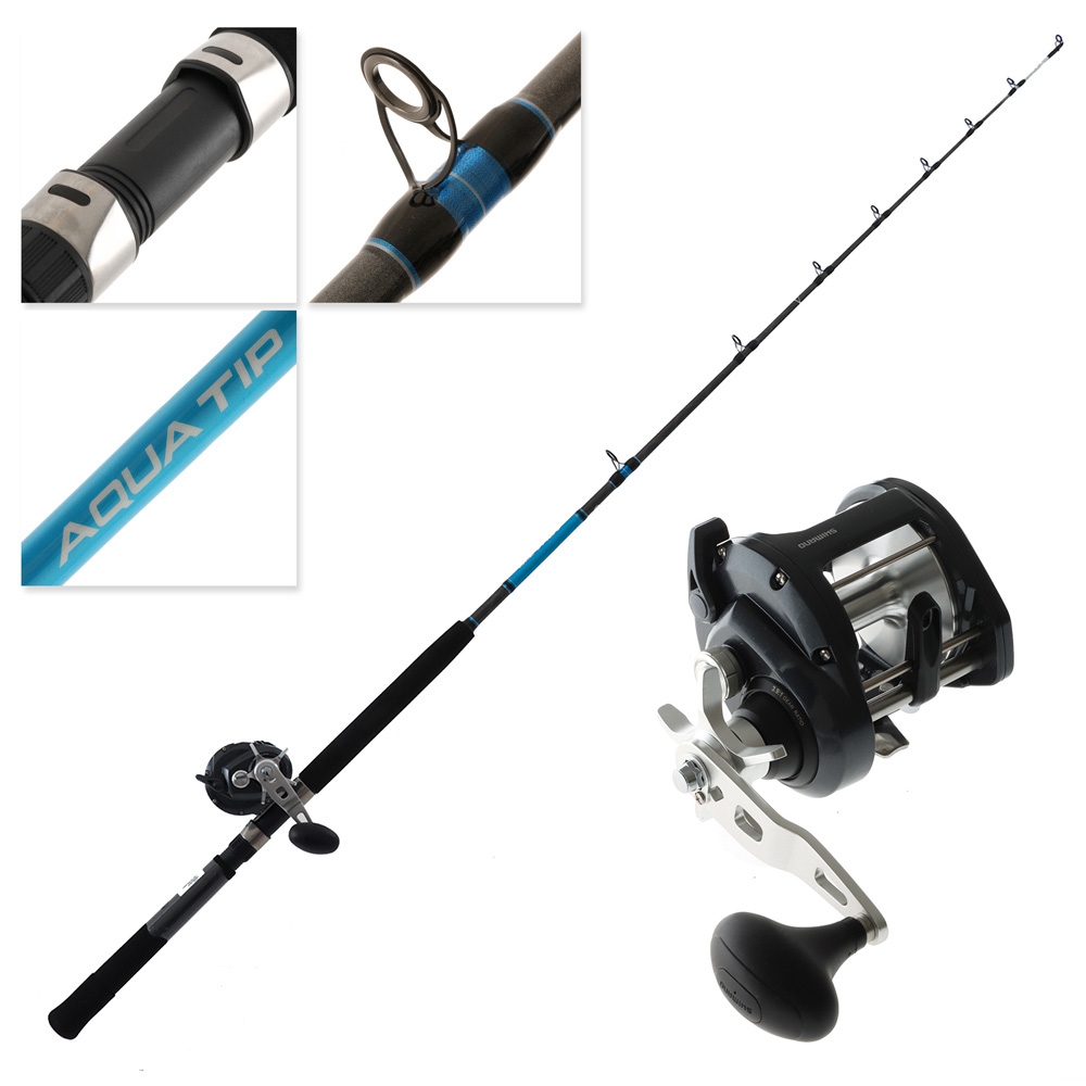Shimano Tekota 800PG A Aquatip Level Wind OH Boat Combo 6ft 15kg 1pc