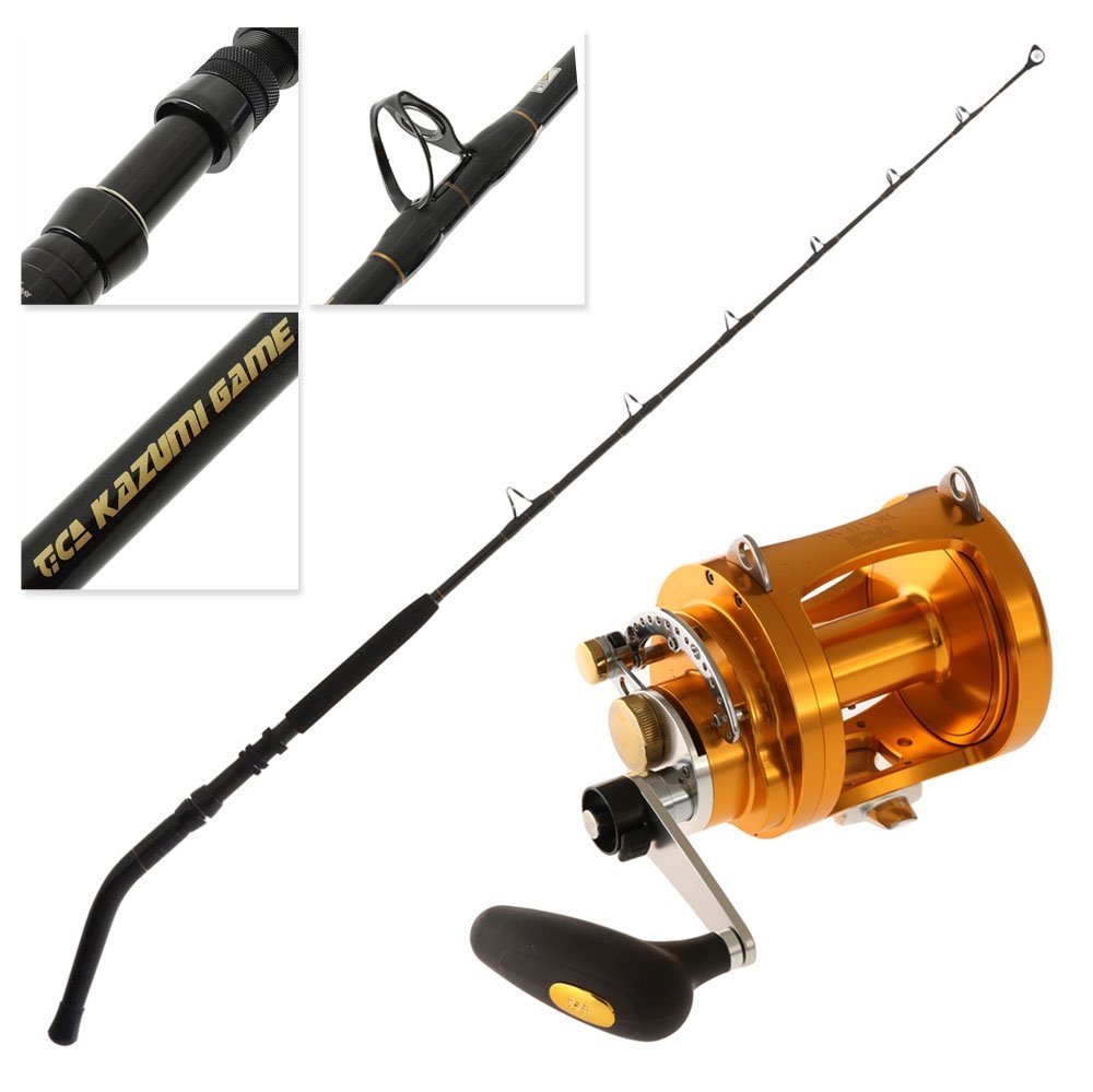 TiCA Team Gold 50WTS 2-Speed Kazumi Stand-Up Roller Tip Big Game Combo 5ft 6in 24-37kg 1pc