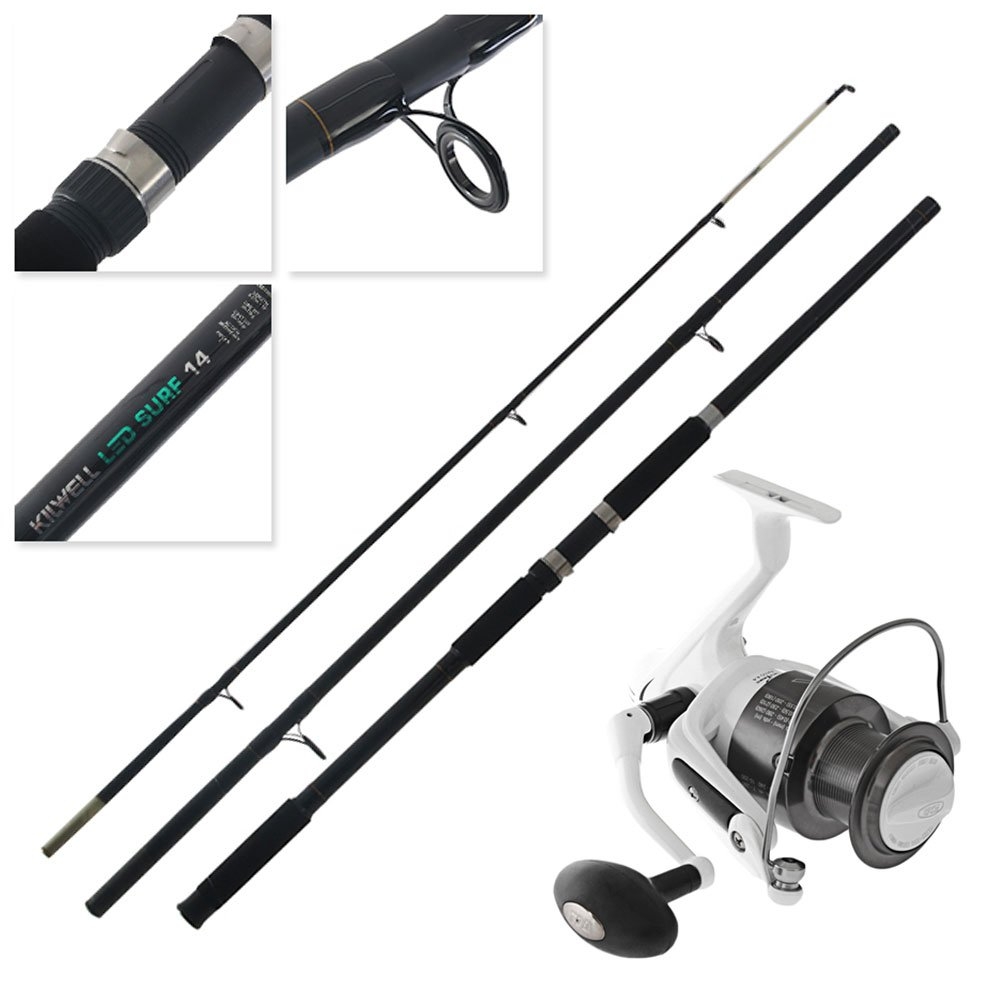 TiCA Ezi-Surf ES8000 Kilwell LED Surf Combo 14ft 55-140g 3pc