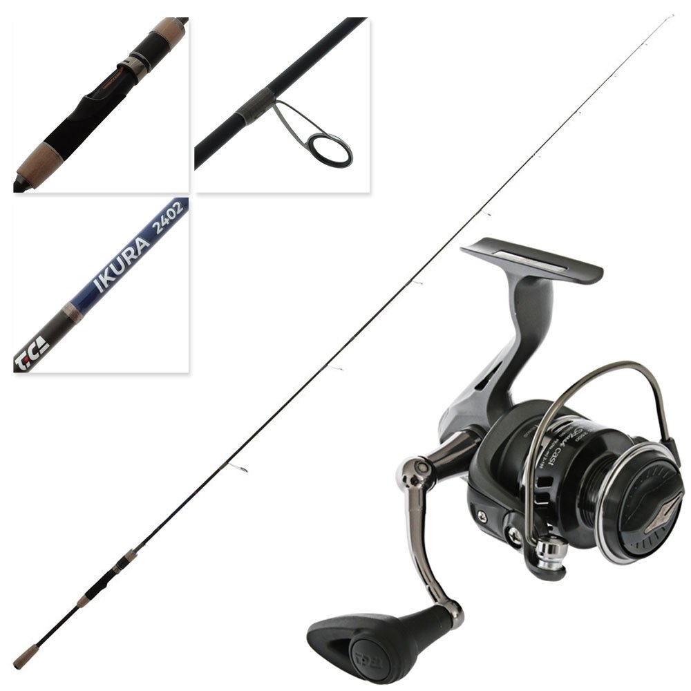  TiCA Flash Cast FC2500 Ikura 802 Freshwater Spin Combo 7ft 11in 2-10g 2pc