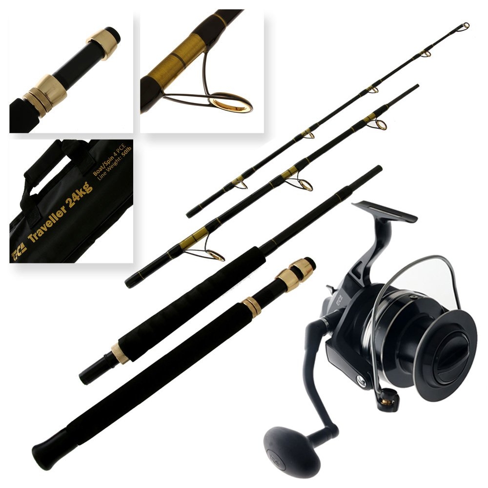 TiCA Hyena HN100 Expert 704 Travel/Drone Spin Combo 7ft 24kg 4pc