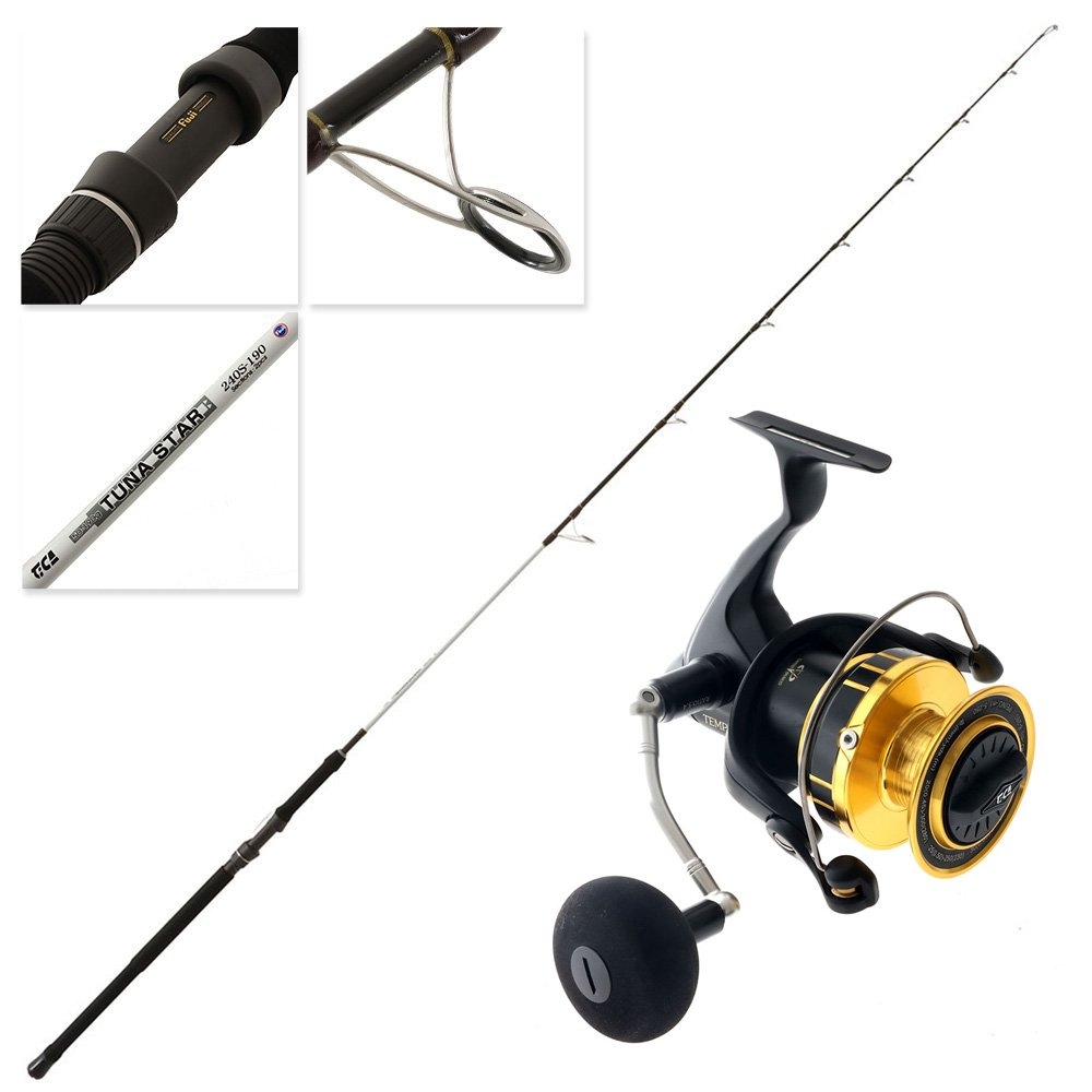 TiCA Tempest TT8000 Tuna Star 802 Topwater Spin Combo 8ft 15kg 2pc