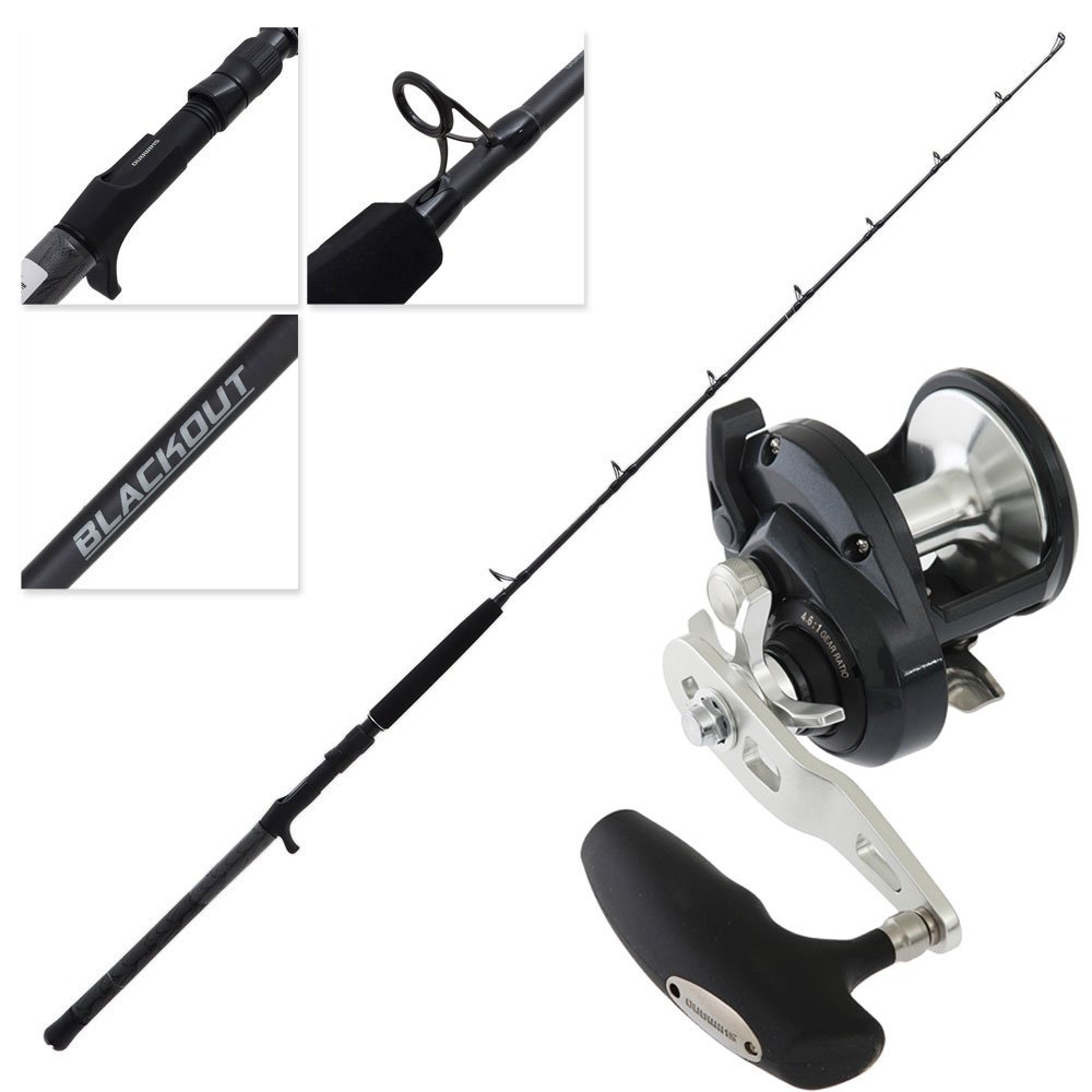 Shimano Torium 20PG Blackout OH Jigging Combo 5ft 5in 50-80lb 1pc