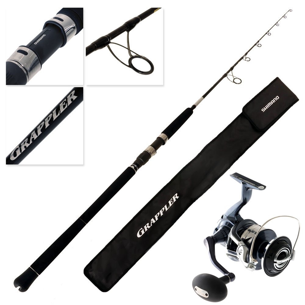 Shimano Twin Power SWC 10000PG 25 Grappler Type J S566 Spin Jig Combo 5ft 6in PE6 300g 2pc