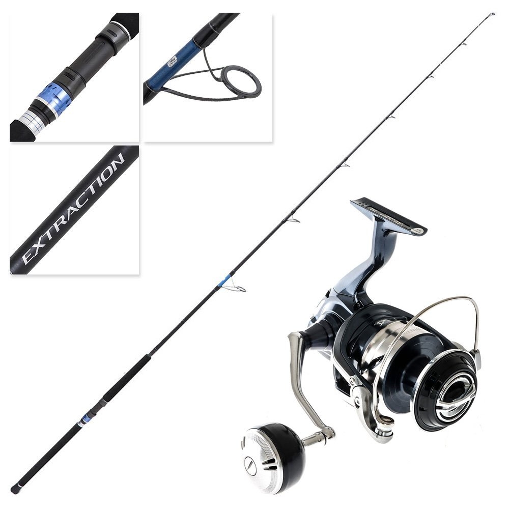 Shimano Twin Power SWC 8000HG Extraction Topwater Spin Combo 8ft 2in PE6-8 2pc