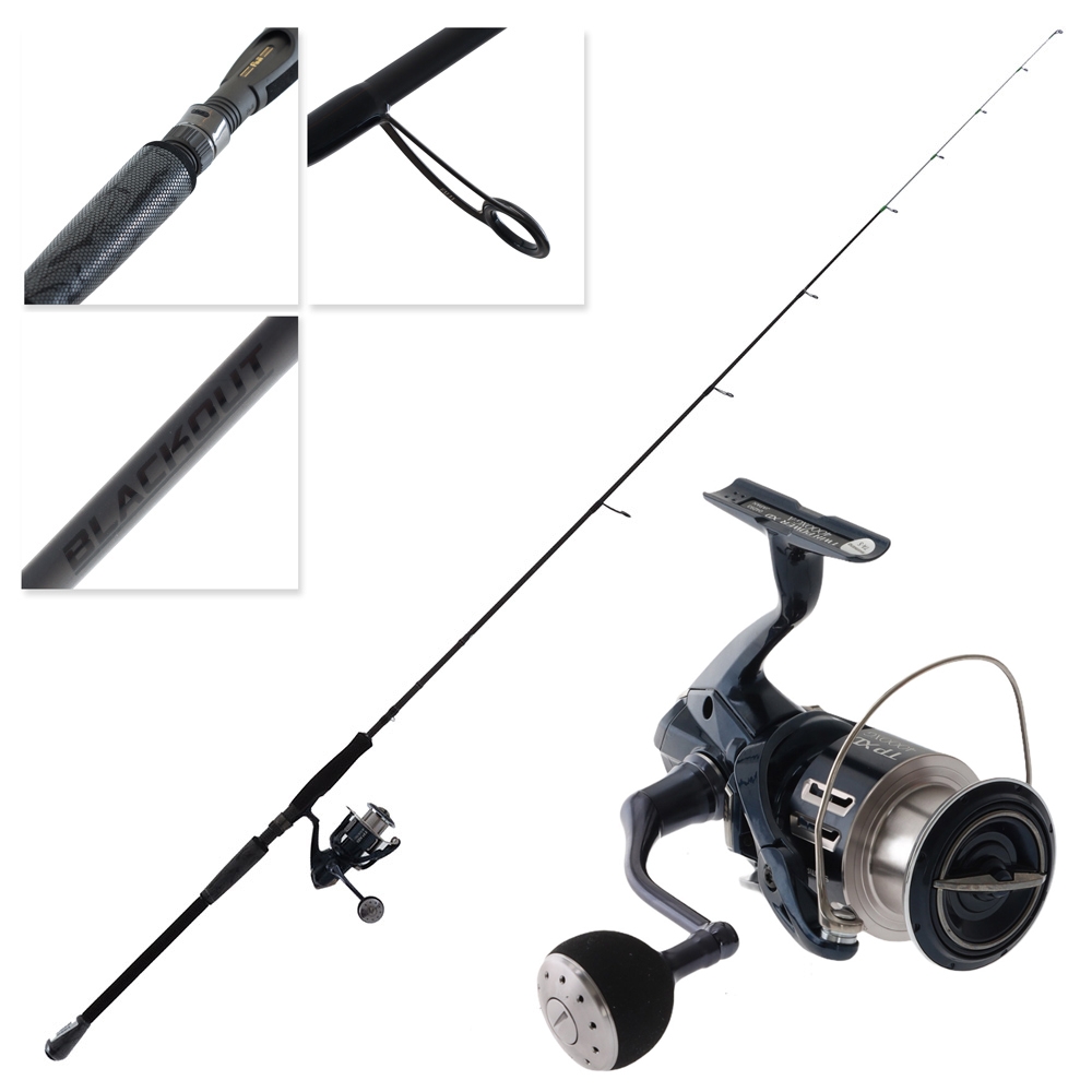 Shimano Twin Power XD A 4000XG Blackout Engetsu M Spin Slow Jig Combo 6ft 6in 10-20lb 2pc