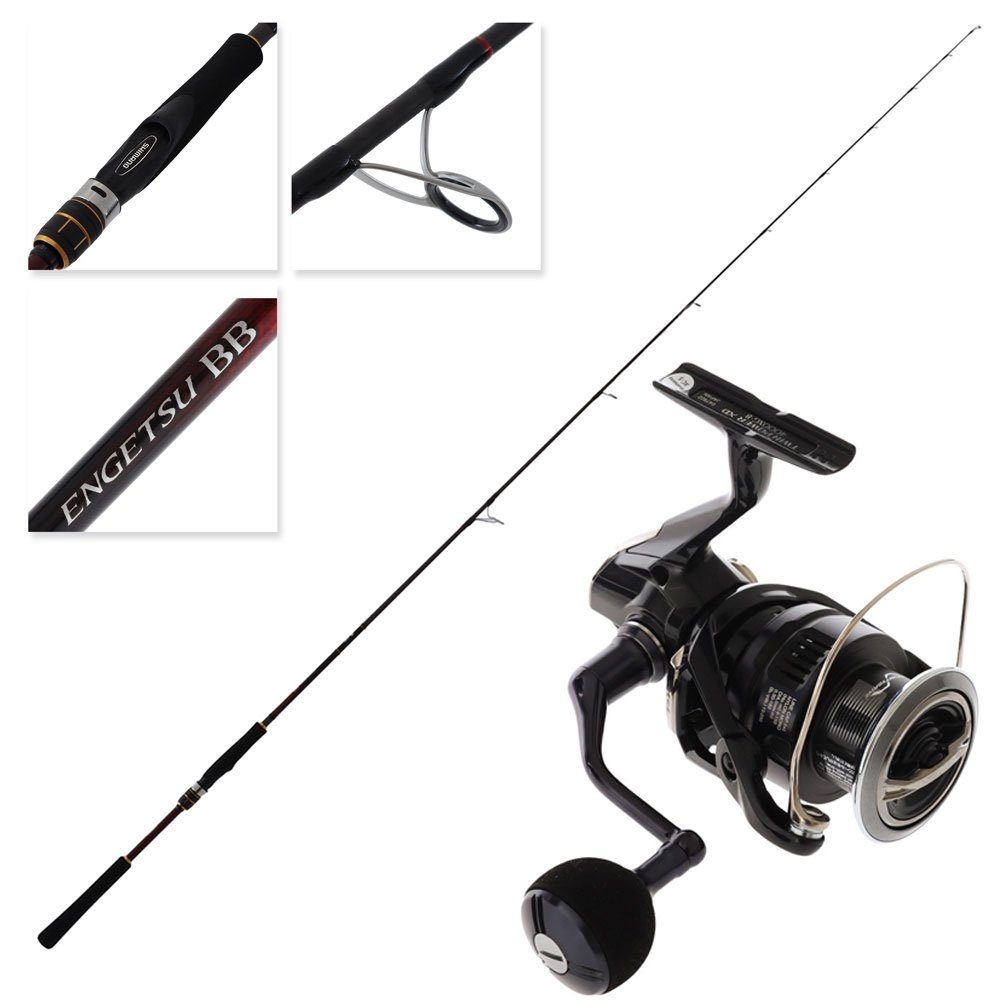 Shimano Twin Power XD FB 4000XGB Engetsu BB Med Slow Jig Spin Combo 6ft 10in 20-100g 2pc