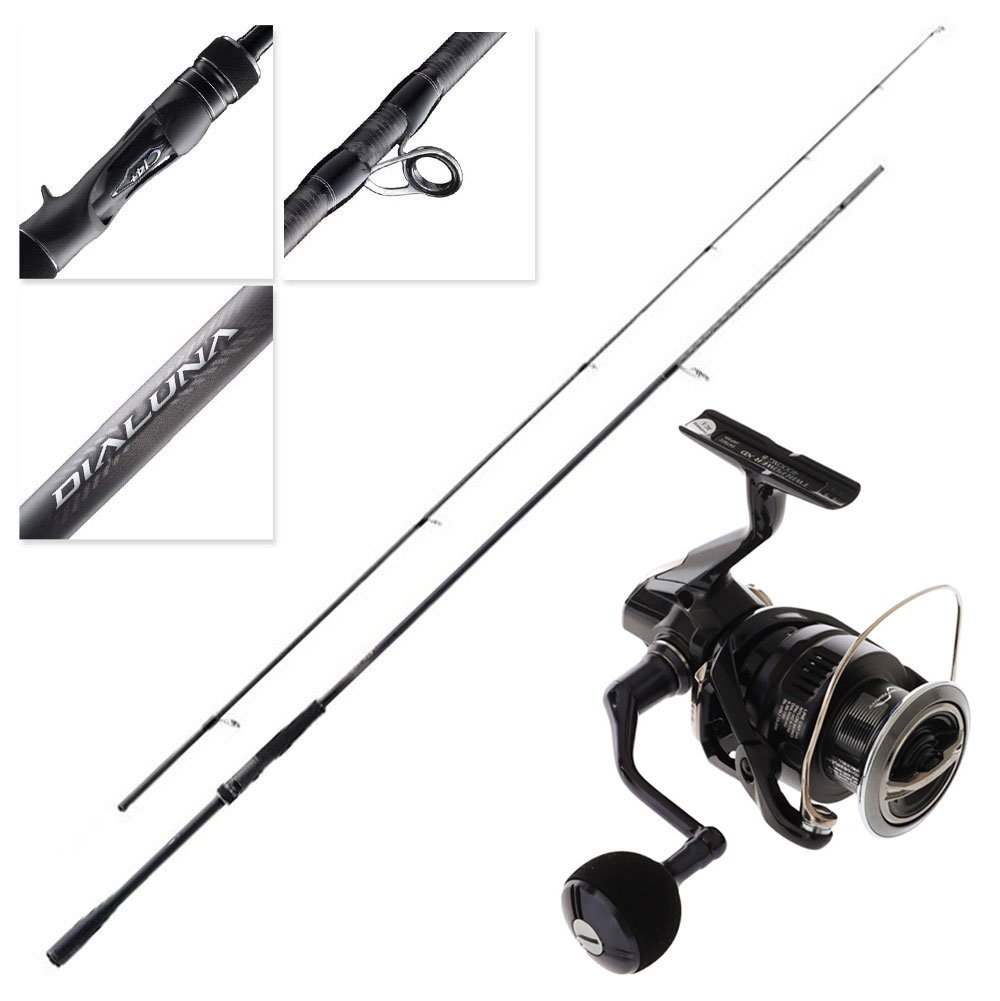 Shimano Twin Power XD FB 4000XGB Dialuna S76M Medium Freshwater Spin Combo 7ft 6in 7-35g PE0.8-2 2pc