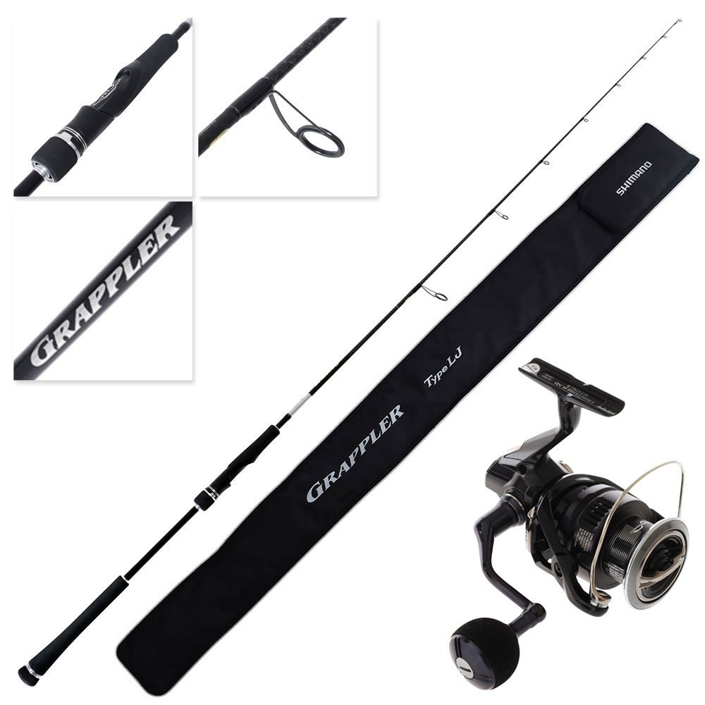 Shimano Twin Power XD FB 4000XGB 25 Grappler Type LJ S633 Light Spin Jig Combo 6ft 3in PE2 50-180g 2pc