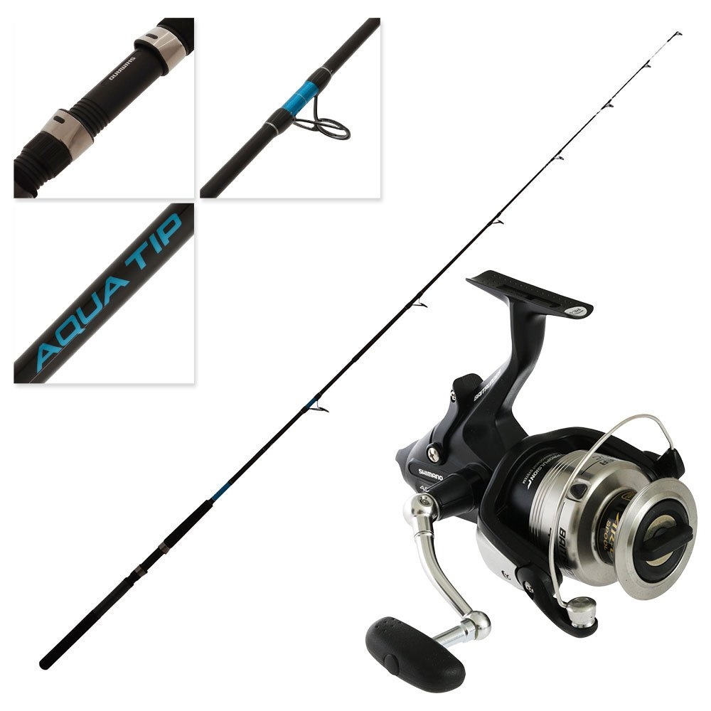 Shimano Baitrunner 4000 OC 25 Aquatip Spinning Combo 7ft 4-8kg 2pc