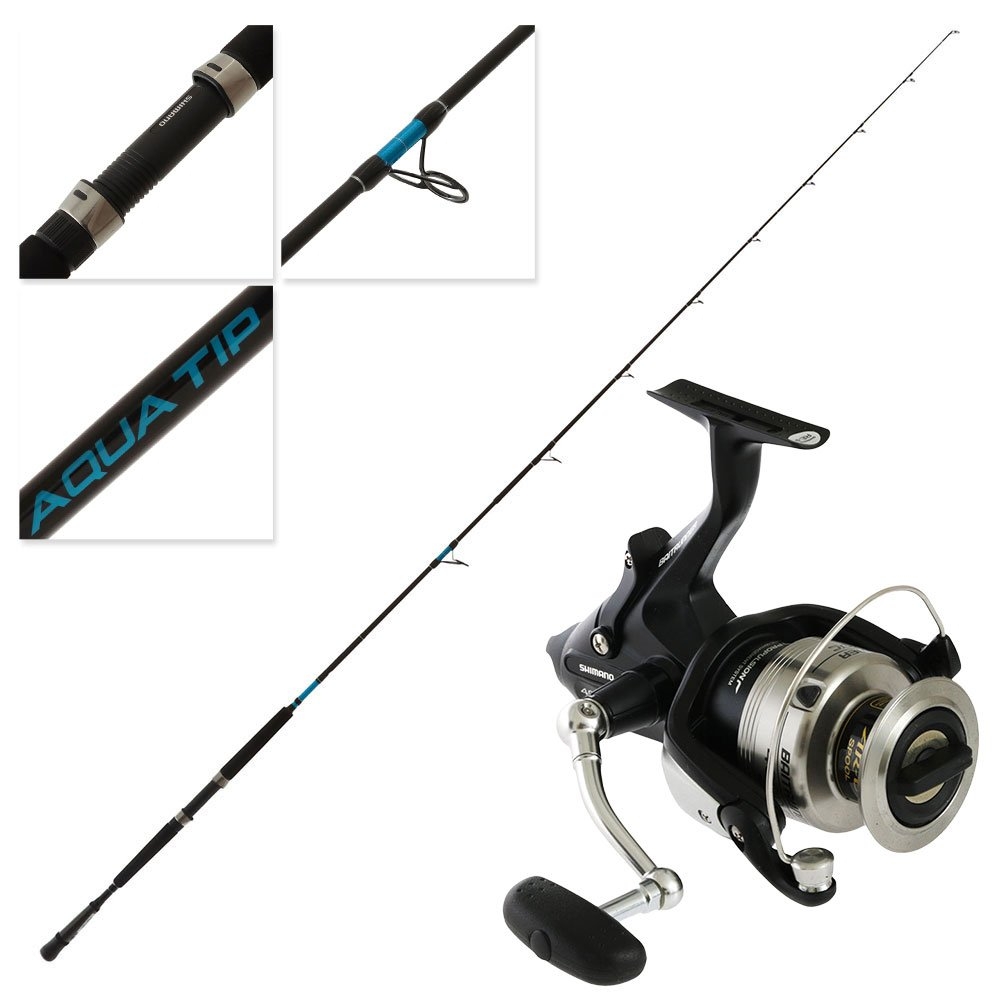 Shimano Baitrunner 4000 OC 25 Aquatip Spinning Combo 7ft 3in 6-8kg 2pc