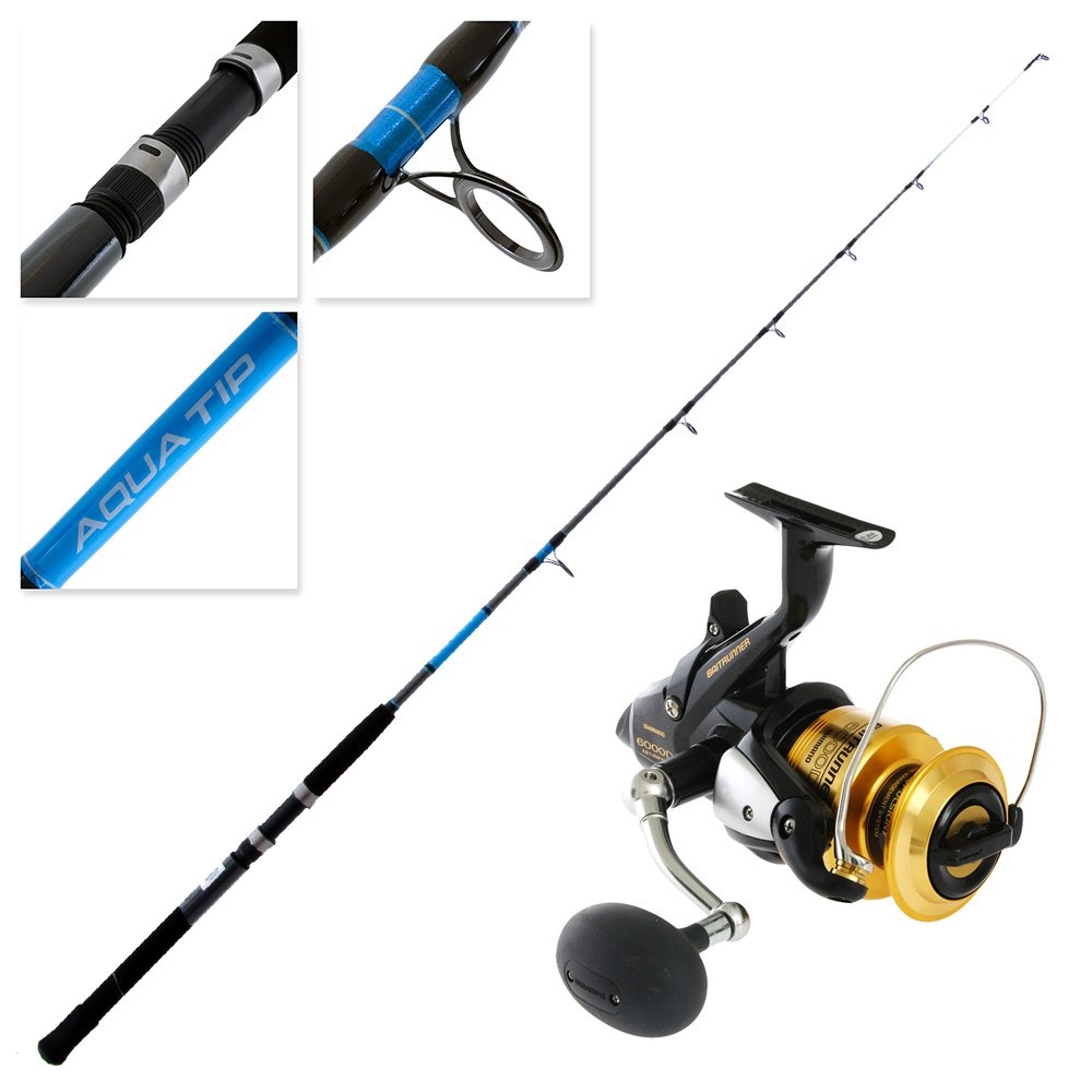 Shimano 6000D Baitrunner Aquatip Spin Combo 6ft 8-12kg 1pc