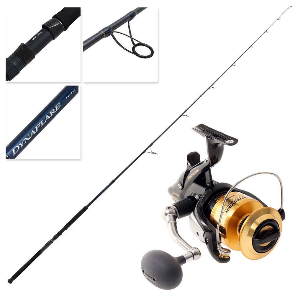 Shimano Baitrunner 8000 D Dynaflare MH Rock Spin Combo 9ft 6in 10-15kg 3pc