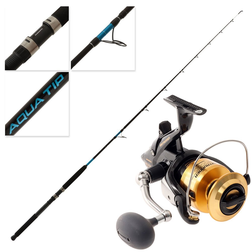Shimano Baitrunner 8000 D 25 Aquatip Spinning Combo 7ft 6-10kg 2pc