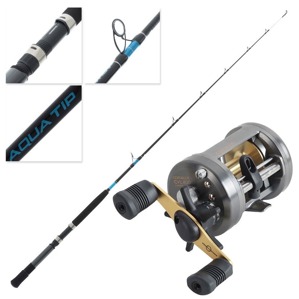 Shimano Corvalus 400 25 Aquatip Kayak Overhead Combo 5ft 6in 6-10kg 1pc