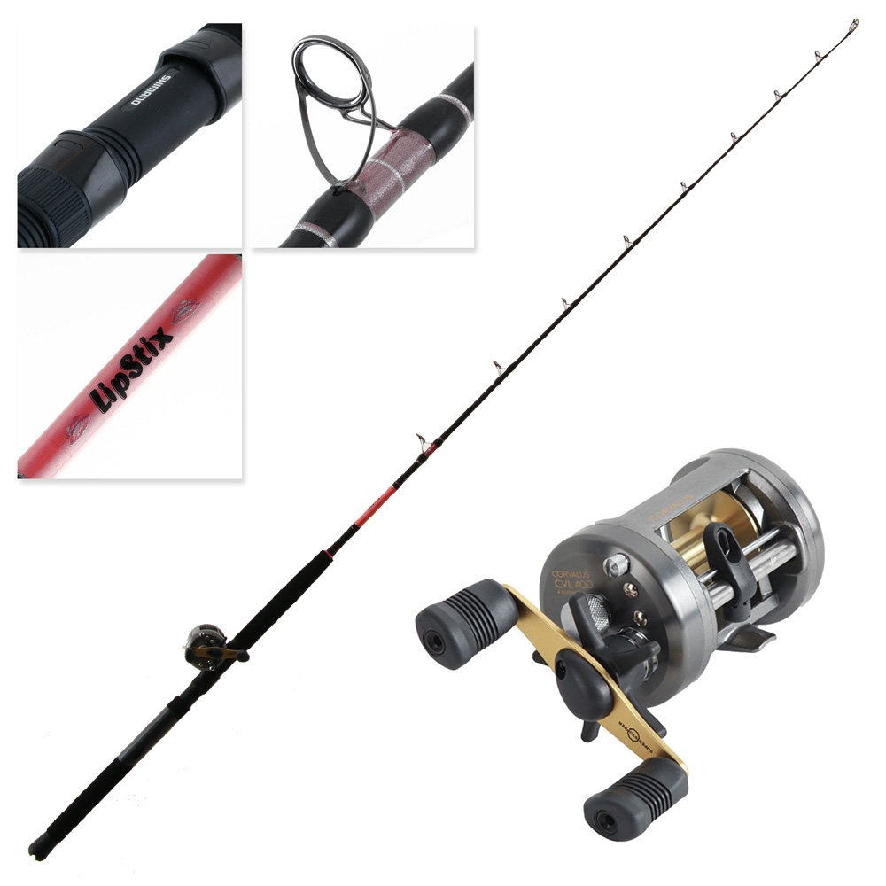 Shimano Corvalus 400 Lipstix Overhead Boat Combo 6ft 6in 8-15kg 1pc