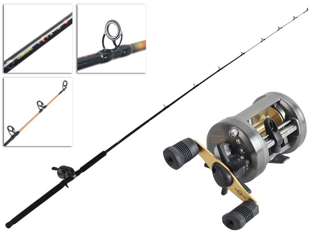 corvalis 400 fishing reel Shimano Corvalus Baitcaster Reels Bottom Dwellers Tackle wind and a clicker for use when trolling or bait fishing Accurate BV-400-Mahi Boss Valiant Conventional