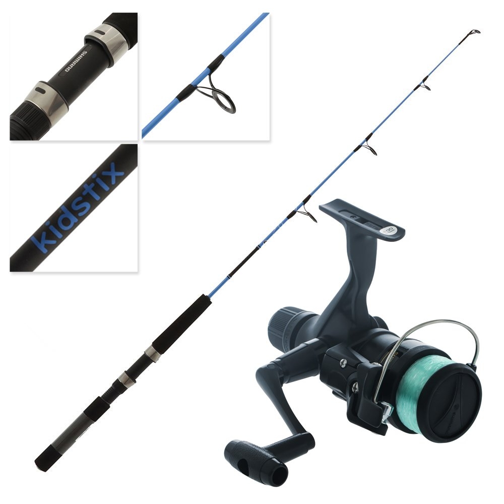 Shimano IX 2000 Kidstix Kids Spin Combo 3ft 5in 3-5kg 1pc Metallic Blue