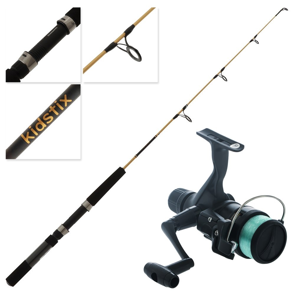 Shimano IX 2000 Kidstix Spinning Combo with Line 3ft 5in 3-5kg 1pc Gold