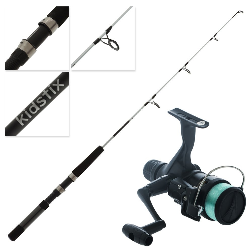 Shimano IX 2000 Kidstix Spinning Combo with Line 3ft 5in 3-5kg 1pc Silver