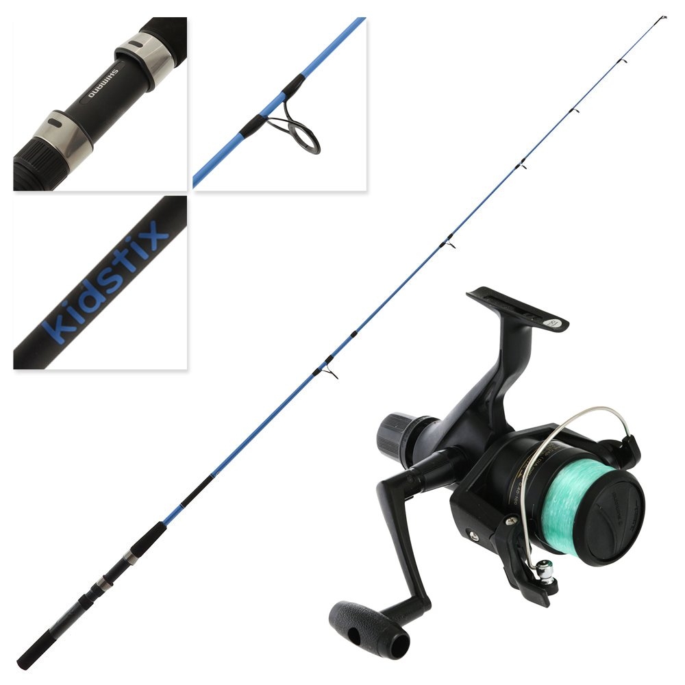 Shimano IX 4000 Kidstix Kids Spin Combo 6ft 2-5kg 2pc Metallic Blue