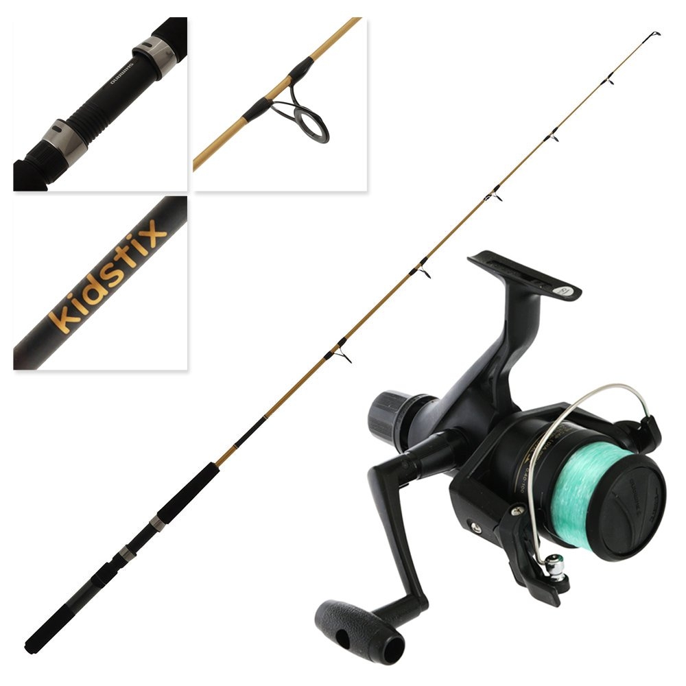 Shimano IX 4000 Kidstix Spinning Combo with Line 5ft 5in 4-6kg 1pc Gold