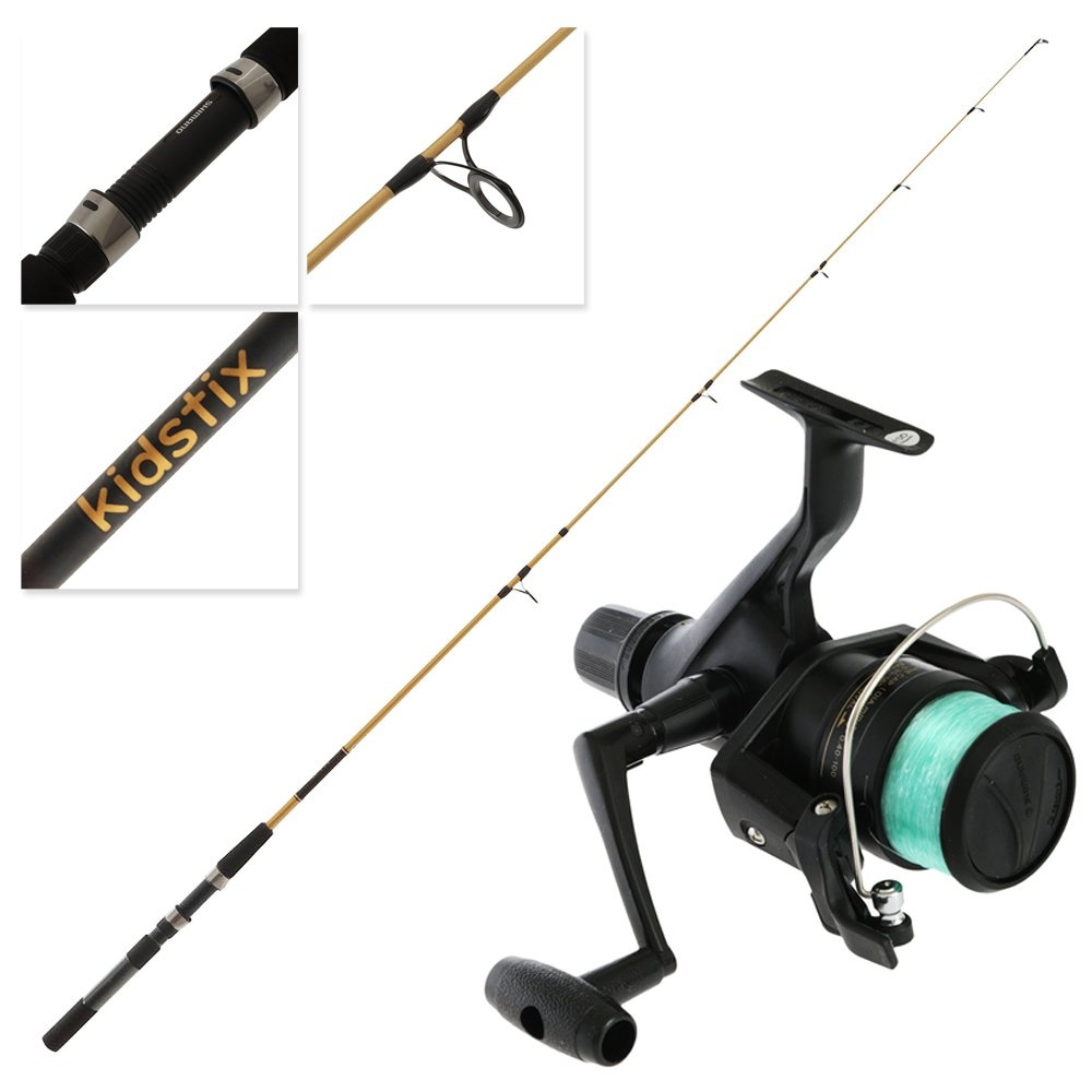 Shimano IX 4000 Kidstix Spinning Combo with Line 6ft 2-5kg 2pc Gold