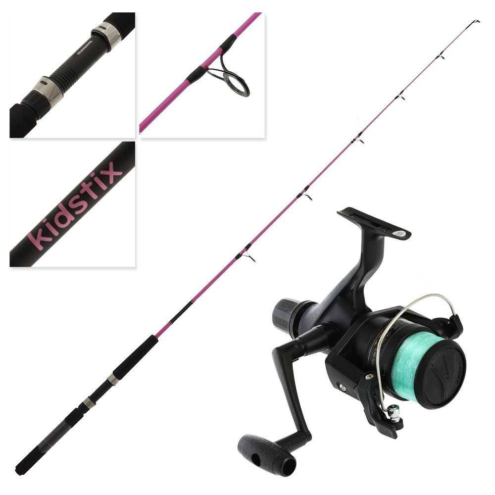 Shimano IX 4000 Kidstix Kids Spin Combo 5ft 5in 4-6kg 1pc Metallic Pink