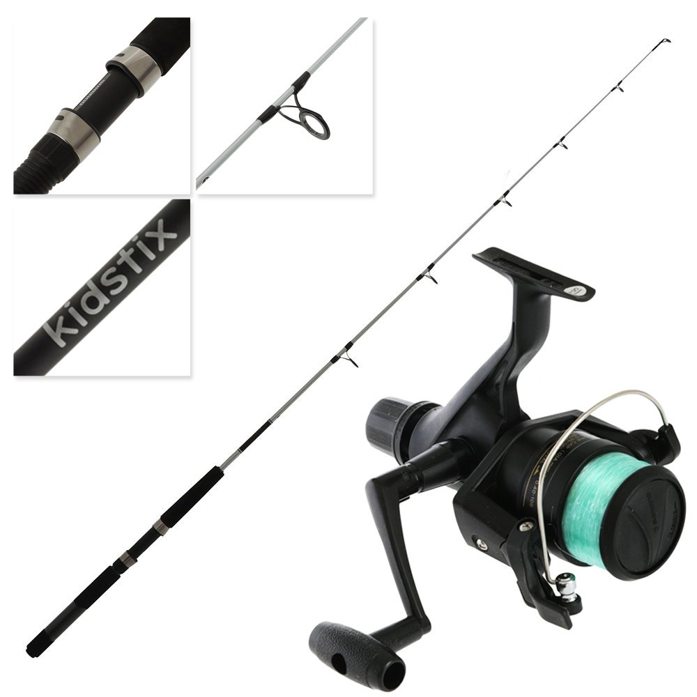 Shimano IX 4000 Kidstix Spinning Combo with Line 5ft 5in 4-6kg 1pc Silver