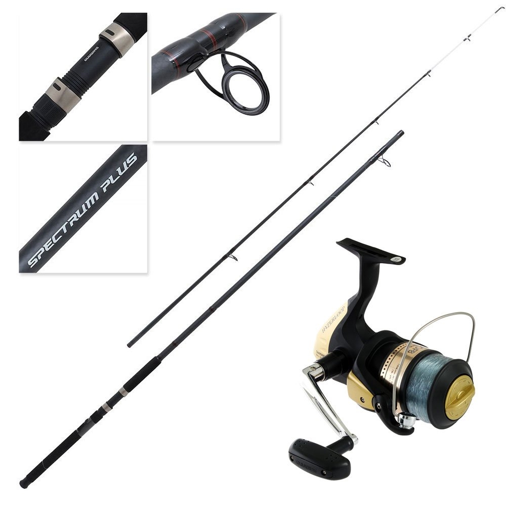 Shimano Hyperloop 6000 FB Spectrum Plus Surf Combo with Line 12ft 10-15kg 2pc