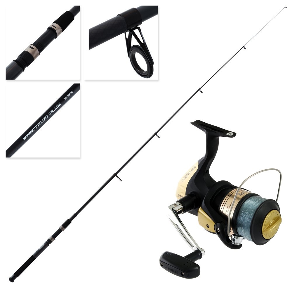 Shimano Hyperloop 6000 FB Spectrum Plus Telescopic Travel Spin Combo with Line 8ft 5-8kg