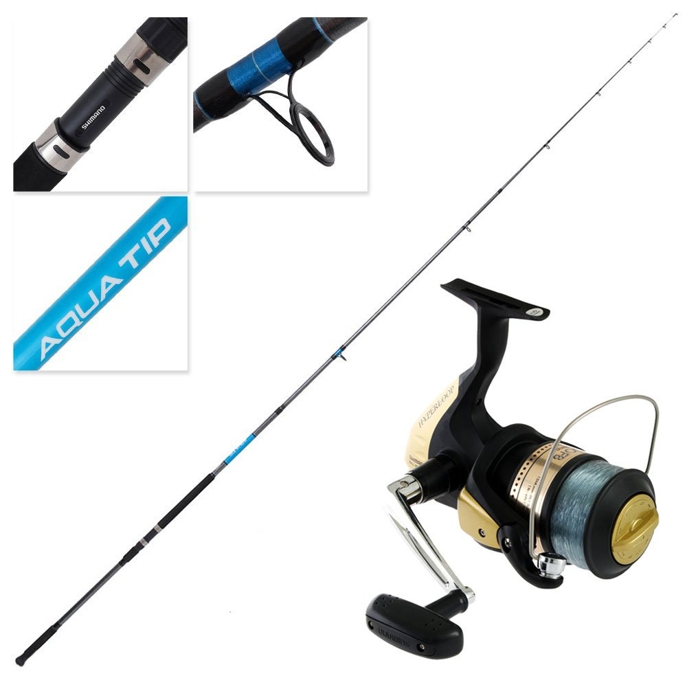 Shimano Hyperloop 6000 FB Aquatip Surf Spin Combo with Line 14ft 10-15kg 3pc