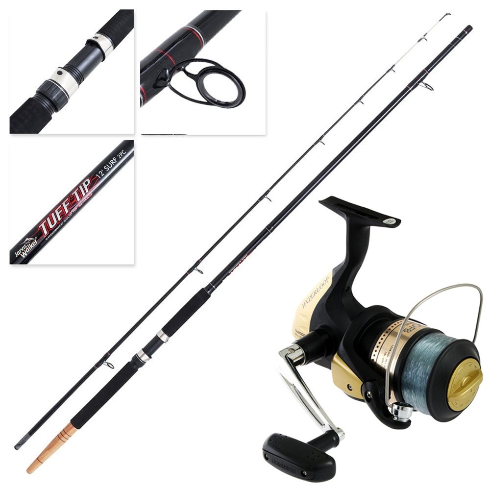 Shimano Hyperloop 6000 Tuff Tip Surfcasting Combo incl Line 12ft 10kg 2pc
