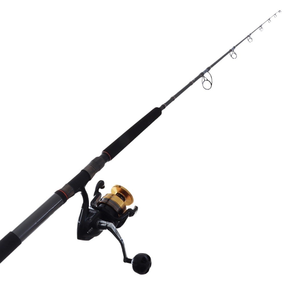 shimano backbone topwater spinning rod Saguaro B SGBS80H2B Fuji SiC guides offer superior line management and durability Backbone Shimano Topwater Rod Buy