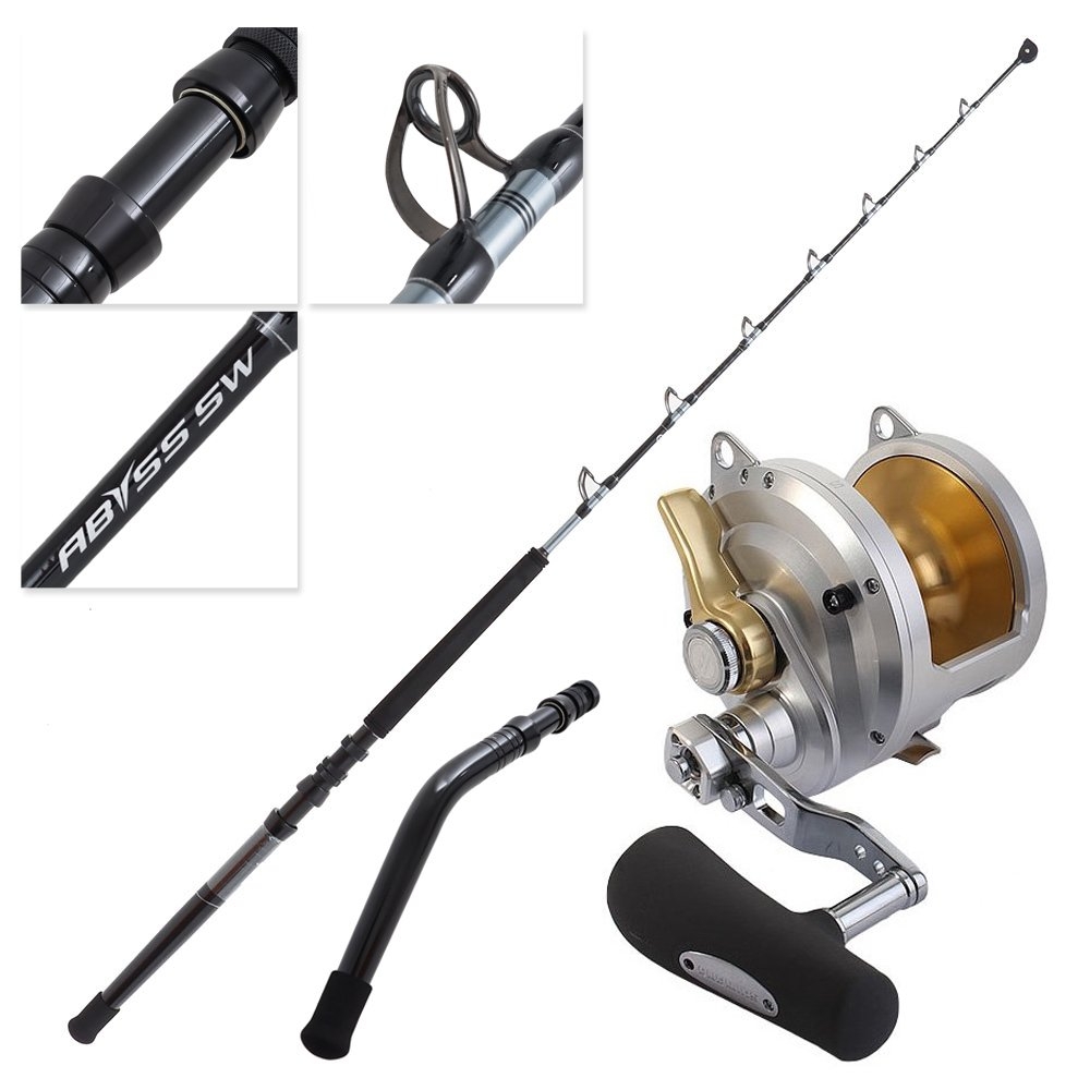 Shimano Talica 50 II Abyss SW R/T Bent + Straight Butt 2-Speed Game Combo 5ft 6in 80lb 2pc