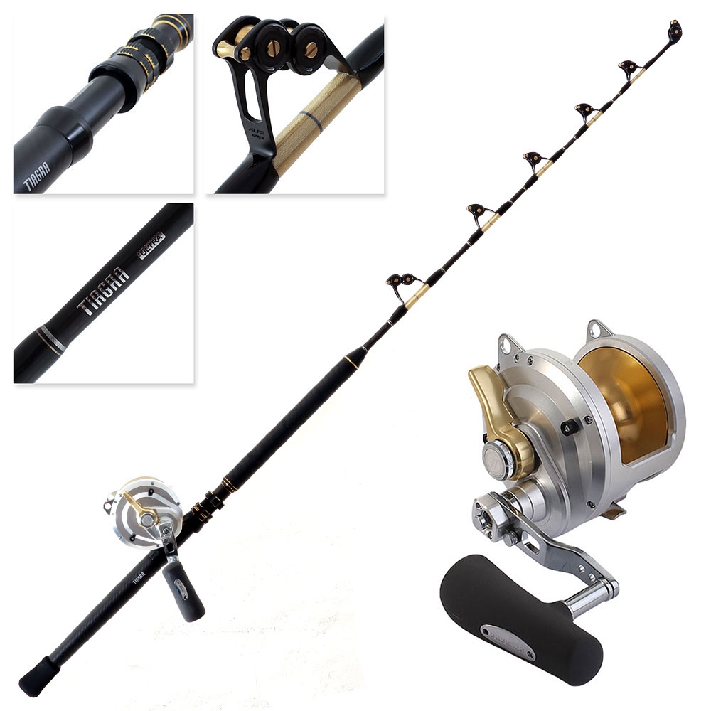 Shimano Talica 50 II Tiagra Ultra Stand-Up Roller 2-Speed Game Combo 5ft 5in 80lb 2pc