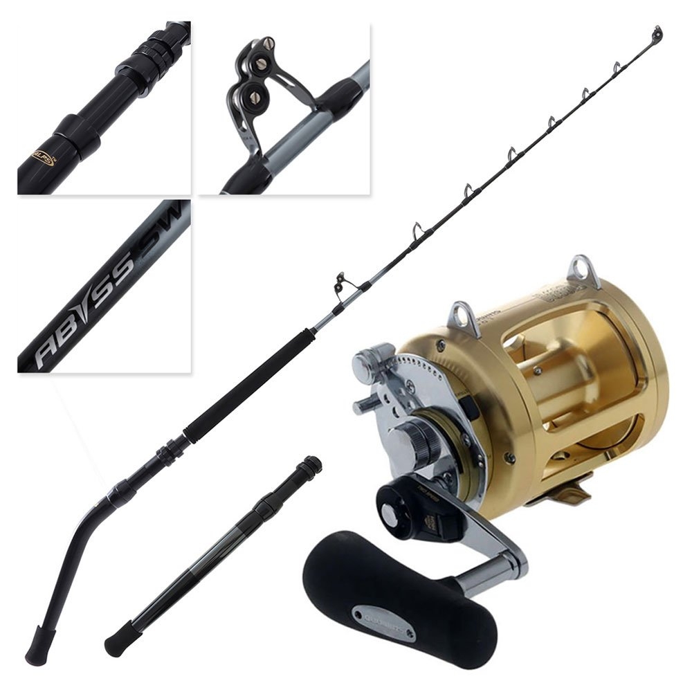 Shimano Tiagra 30WLRSA Abyss SW Dual Butt Game Combo 5ft 6in 50lb 2pc