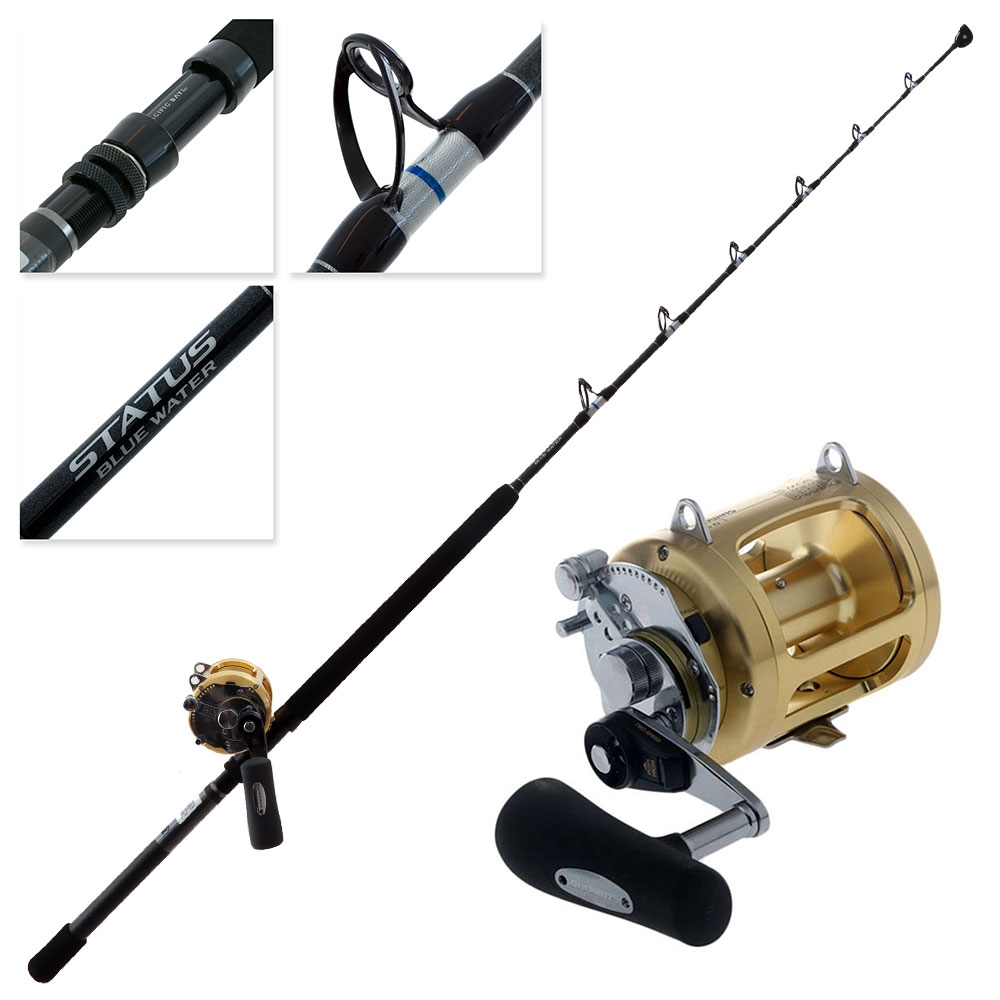 Shimano Tiagra 30WLRSA Status Blue Water Roller Tip Game Combo 5ft 8in 15kg 1pc