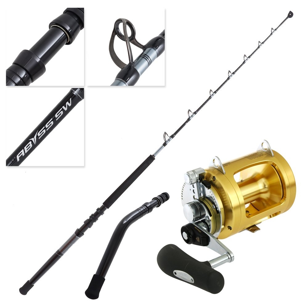 Shimano Tiagra 50 WLRSA Abyss SW RT Bent + Straight Butt Game Combo 5ft 6in 50lb 2pc