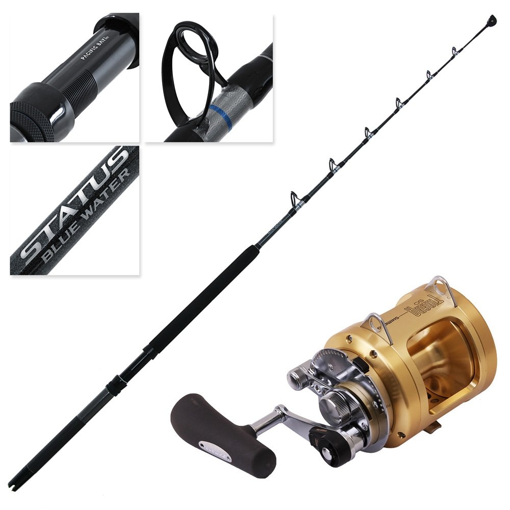 Shimano Tiagra 50 A Game Status Blue Water Roller Tip Game Combo 5ft 6in 24kg 1pc